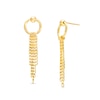 Thumbnail Image 0 of Curb Chain Tassel Drop Earrings in 10K Gold