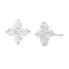 Thumbnail Image 0 of 1.00 CT. T.W. Certified Lab-Created Diamond Flower Stud Earrings in 14K White Gold (F/SI2)