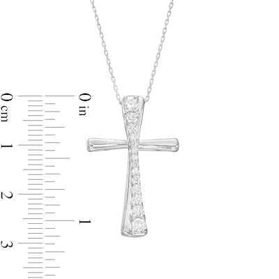 0.50 CT. T.W. Journey Diamond Windmill Pendant in 10K White Gold