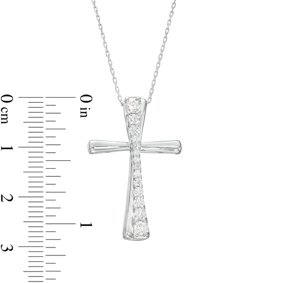 0.50 CT. T.W. Journey Diamond Windmill Pendant in 10K White Gold