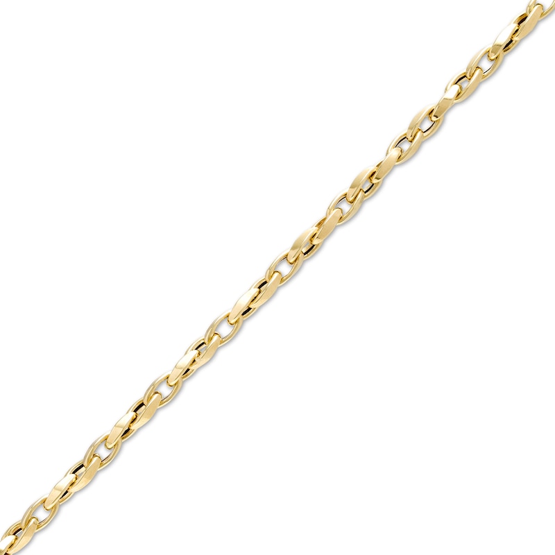Italian Gold Twisted Chain Link Bracelet in 18K Gold - 7.25"
