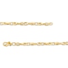 Thumbnail Image 2 of Italian Gold Twisted Chain Link Bracelet in 18K Gold - 7.25"