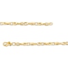 Italian Gold Twisted Chain Link Bracelet in 18K Gold - 7.25"