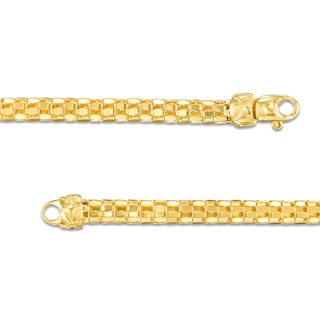 4.5mm Popcorn Chain Bracelet in Hollow 10K Gold – 7.5"