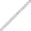 Thumbnail Image 1 of Men's 5.00 CT. T.W. Certified Lab-Created Diamond Tennis Bracelet in 14K White Gold (F/SI2) - 8.5&quot;