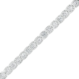 Men's 5.00 CT. T.W. Certified Lab-Created Diamond Tennis Bracelet in 14K White Gold (F/SI2) - 8.5&quot;