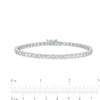 Thumbnail Image 3 of Men's 5.00 CT. T.W. Certified Lab-Created Diamond Tennis Bracelet in 14K White Gold (F/SI2) - 8.5"