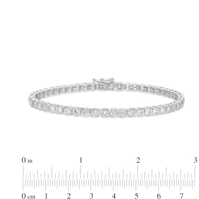 Men's 5.00 CT. T.W. Certified Lab-Created Diamond Tennis Bracelet in 14K White Gold (F/SI2) - 8.5"