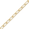 Thumbnail Image 0 of Italian Gold 6.0mm Paper Clip-Style Chain Link Bracelet in 18K Gold - 7.25"