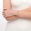 Thumbnail Image 1 of Italian Gold 6.0mm Paper Clip-Style Chain Link Bracelet in 18K Gold - 7.25"