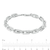 Men's 0.50 CT. T.W. Diamond Link Chain Bracelet in Sterling Silver – 8.5"