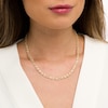 Thumbnail Image 1 of Briolette Cubic Zirconia Mesh Chain Necklace in 14K Gold