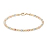 Thumbnail Image 1 of Diamond-Cut Brilliance Bead Station Bracelet in 18K Gold