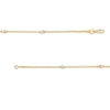 Thumbnail Image 2 of Italian Gold Diamond-Cut 3.0mm Station Brilliance Beads Chain Necklace in 18K Gold – 16.5"