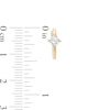 Thumbnail Image 2 of 0.50 CT. T.W. Certified Lab-Created Diamond Solitaire Hoop Earrings in 14K Gold (F/SI2)
