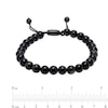 Thumbnail Image 2 of Men's 8.0mm Obsidian Bead Bolo Bracelet in Stainless Steel with Black Ion-Plate – 10.5"