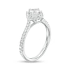 0.75 CT. T.W. Princess-Cut Diamond Shadow Frame Tilted Engagement Ring in 14K White Gold