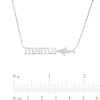 Thumbnail Image 1 of 0.04 CT. T.W. Diamond mama Shark Necklace in Sterling Silver