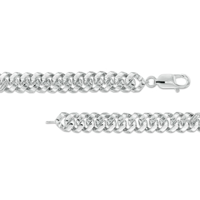 Men's 1.00 CT. T.W. Black and White Diamond Bar Bracelet in Sterling Silver – 8.5"