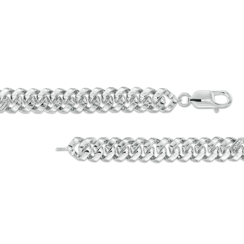 Men's 1.00 CT. T.W. Black and White Diamond Bar Bracelet in Sterling Silver – 8.5"|Peoples Jewellers