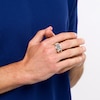 Thumbnail Image 1 of Men's 0.75 CT. T.W. Black Multi-Diamond Ring in Sterling Silver