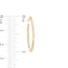 26.0mm Diamond-Cut Tube Hoop Earrings in 14K Two-Tone Gold