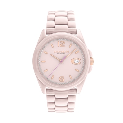 Ladies' Coach Greyson Crystal Accent Ceramic Watch (Model