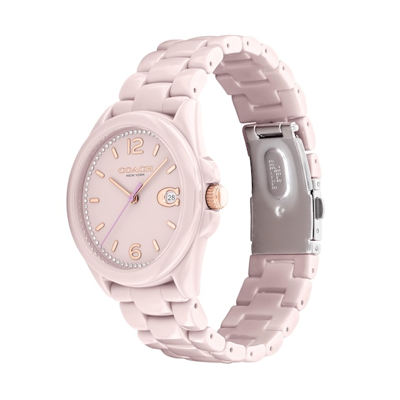 Ladies' Coach Greyson Crystal Accent Ceramic Watch (Model