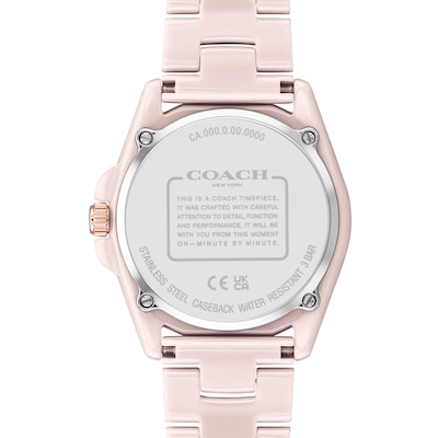 Ladies' Coach Greyson Crystal Accent Ceramic Watch (Model