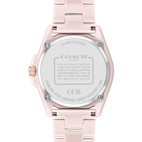 Ladies' Coach Greyson Crystal Accent Ceramic Watch (Model