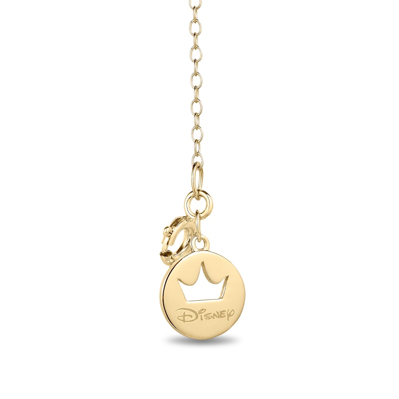 Enchanted Disney Jasmine 0.085 CT. T.W. Diamond Tiara Necklace in 10K Gold|Peoples Jewellers