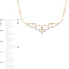 Enchanted Disney Jasmine 0.085 CT. T.W. Diamond Tiara Necklace in 10K Gold