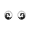 Disney Treasures The Nightmare Before Christmas 0.145 CT. T.W. Diamond Hill Stud Earrings in Sterling Silver