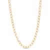 Thumbnail Image 0 of Italian Gold 4.8mm Diamond-Cut Brilliance Bead Accent Curb-Style Chain Link Necklace in 18K Gold - 18"