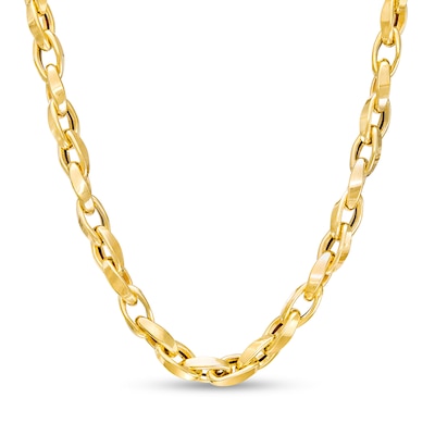 Link Chain Necklace in 18K Gold – 16"