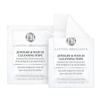 Lasting Brilliance Jewellery and Watch Cleansing Wipes – 10 Pack