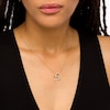 Thumbnail Image 1 of By Women for Women 0.20 CT. T.W. Diamond Lotus Flower in Tilted Heart Pendant in 10K Gold