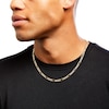 Thumbnail Image 2 of 4.5mm Diamond-Cut Figaro Chain Necklace in Hollow 14K Two-Tone Gold - 20"