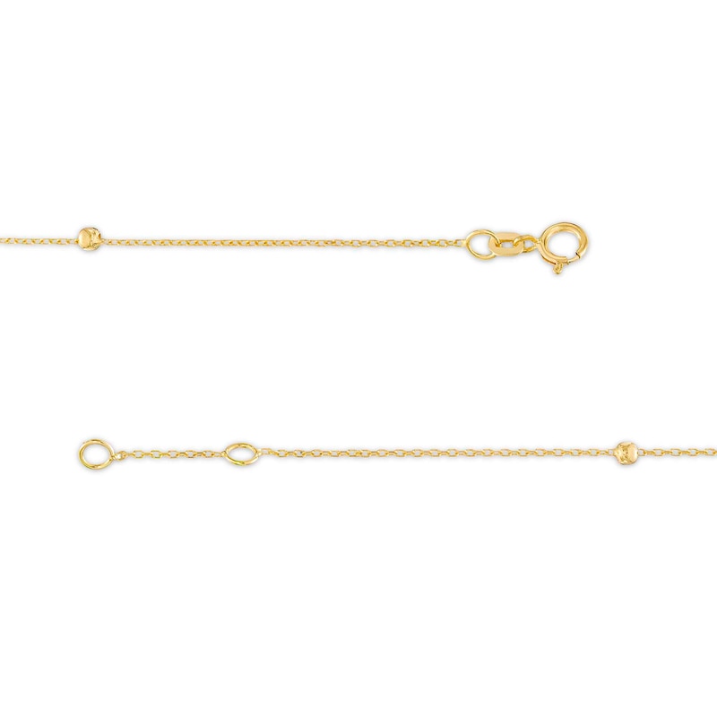 Child's Bead Station Butterfly Bracelet in 14K Gold – 6.0"|Peoples Jewellers