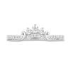 Enchanted Disney Majestic Princess 0.95 CT. T.W. Diamond Crown Contour Bridal Set in 14K White Gold