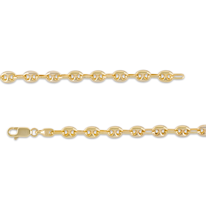 Italian Gold 4.7mm Mariner Chain Link "Y" Necklace in 14K Gold