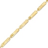 Thumbnail Image 0 of Diamond-Cut Bar Link Bracelet in 10K Gold – 7.5"