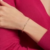 Thumbnail Image 1 of Diamond-Cut Bar Link Bracelet in 10K Gold – 7.5"