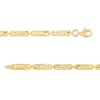 Thumbnail Image 2 of Diamond-Cut Bar Link Bracelet in 10K Gold – 7.5"