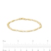 Thumbnail Image 3 of Diamond-Cut Bar Link Bracelet in 10K Gold – 7.5"