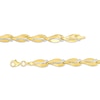 Thumbnail Image 2 of Diamond-Cut Curve Link Necklace in 10K Two-Tone Gold – 17.25"