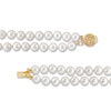 Thumbnail Image 2 of 6.5mm Freshwater Cultured Pearl Double Strand Necklace with 14K Gold Round Filigree Clasp