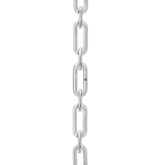 The Kindred Links from Vera Wang Love Collection 0.23 CT. T.W. Diamond Paper Clip Link Bracelet in Sterling Silver