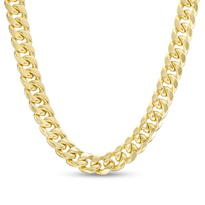 4.5mm Cuban Curb Chain Necklace in Hollow 10K Gold - 22"