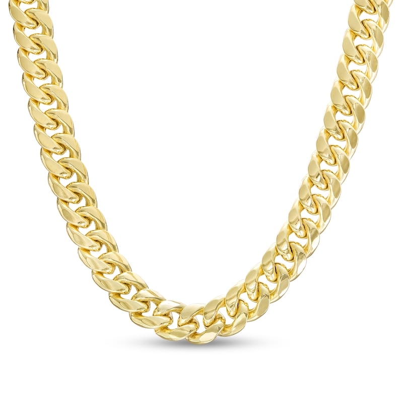 4.5mm Cuban Curb Chain Necklace in Hollow 10K Gold - 22